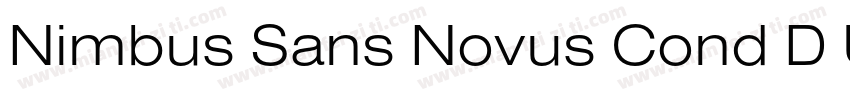 Nimbus Sans Novus Cond D Ultra字体转换